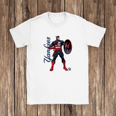Captain America MLB New York Yankees Unisex T-Shirt TAT1733