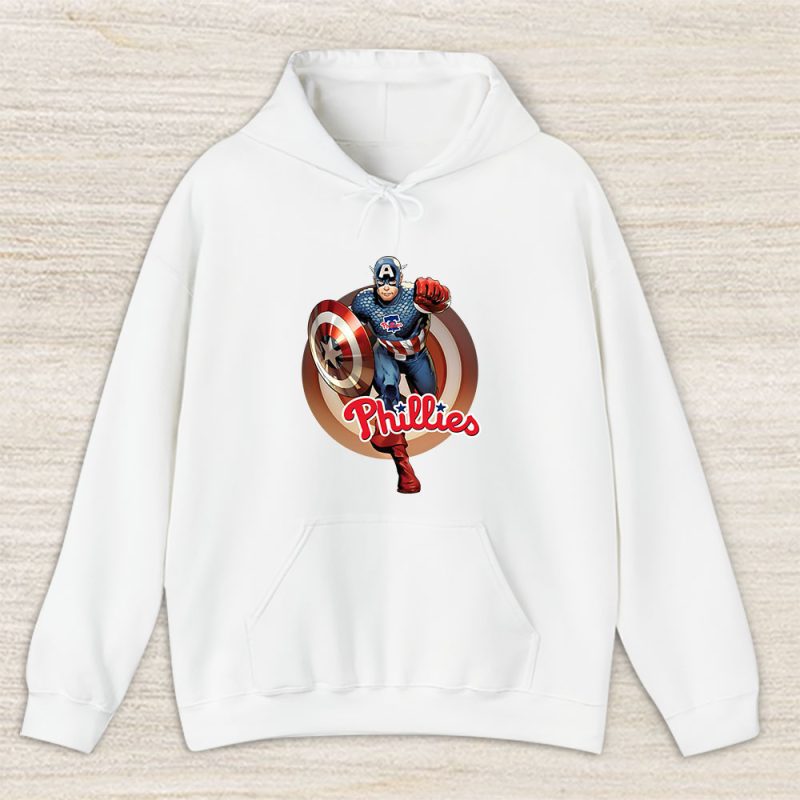 Captain America MLB Philadelphia Phillies Unisex Hoodie TAH1743