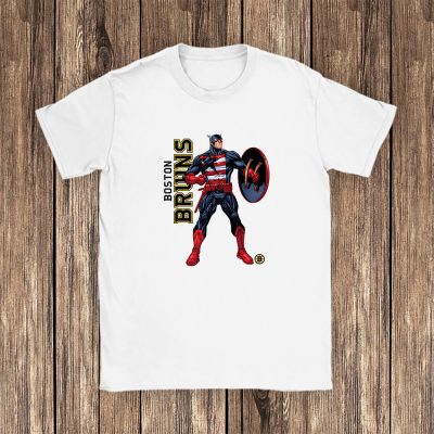Captain America NHL Boston Bruins Unisex T-Shirt TAT1684