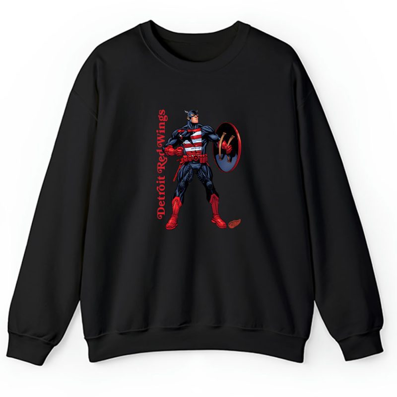 Captain America NHL Detroit Red Wings Unisex Sweatshirt TAS1706