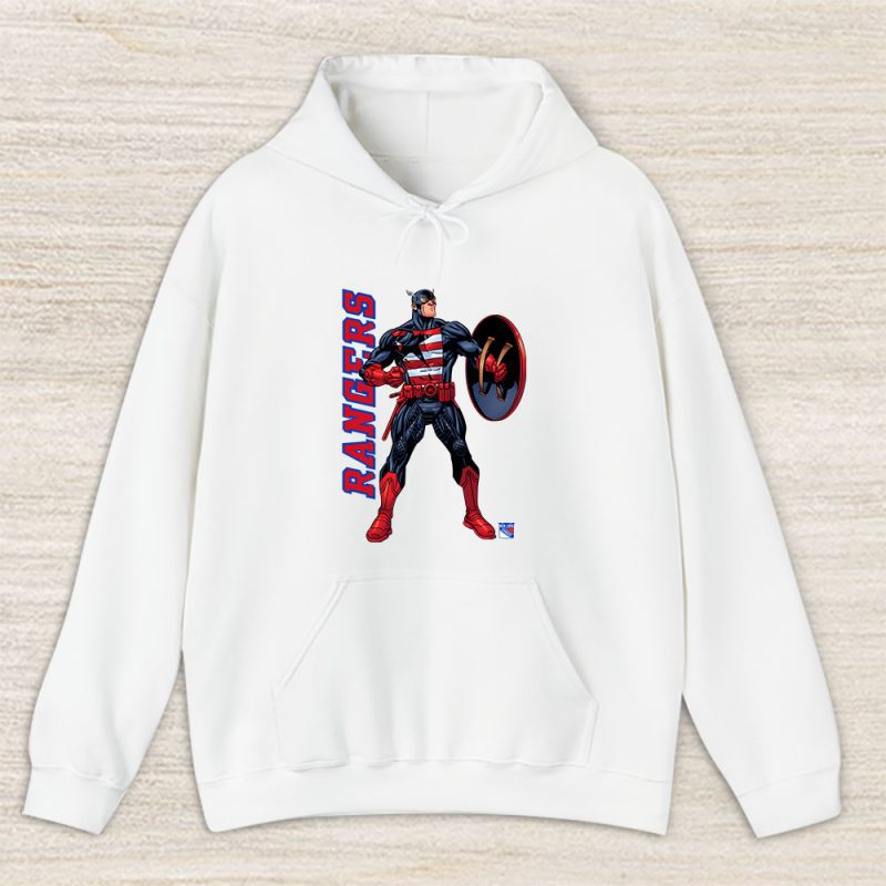 Captain America NHL New York Rangers Unisex Hoodie TAH1731