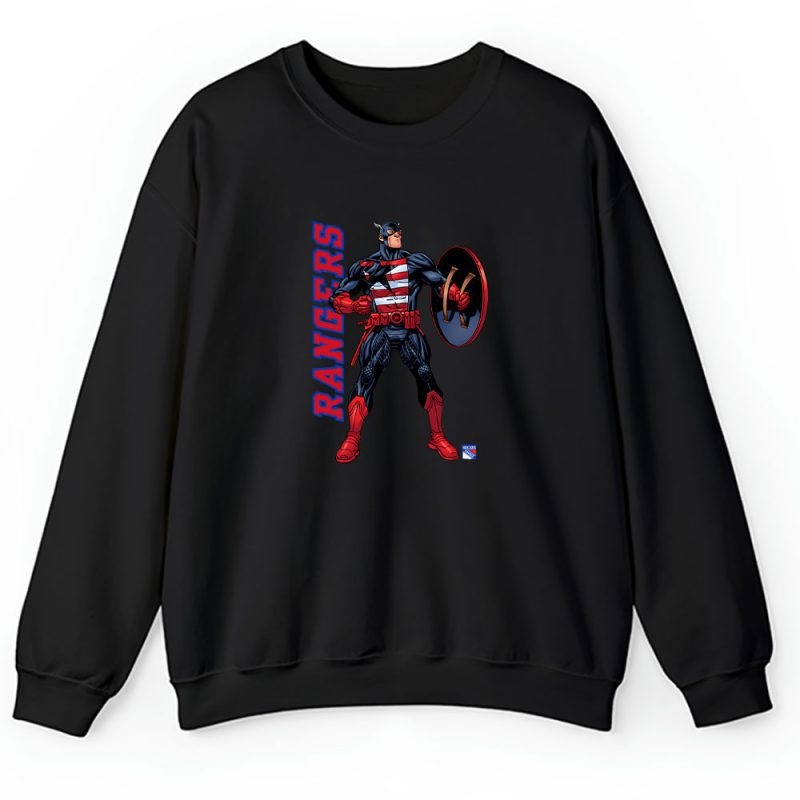 Captain America NHL New York Rangers Unisex Sweatshirt TAS1731