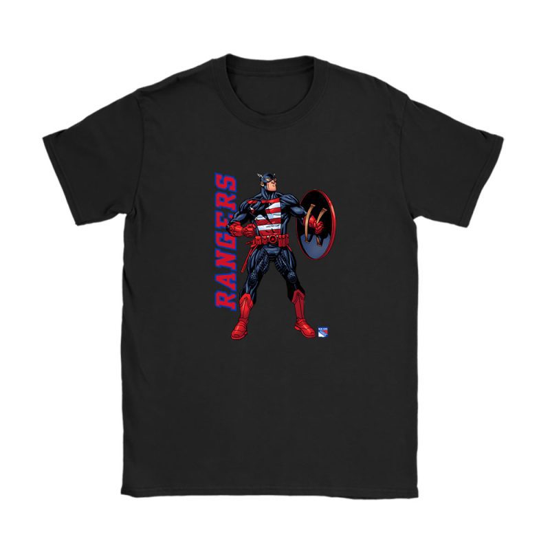 Captain America NHL New York Rangers Unisex T-Shirt TAT1731