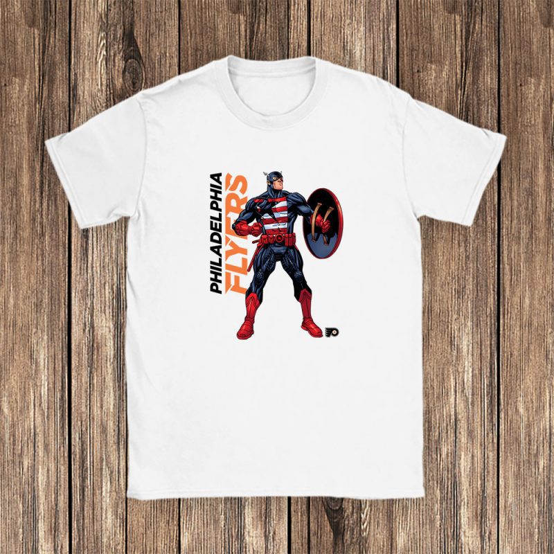 Captain America NHL Philadelphia Flyers Unisex T-Shirt TAT1740