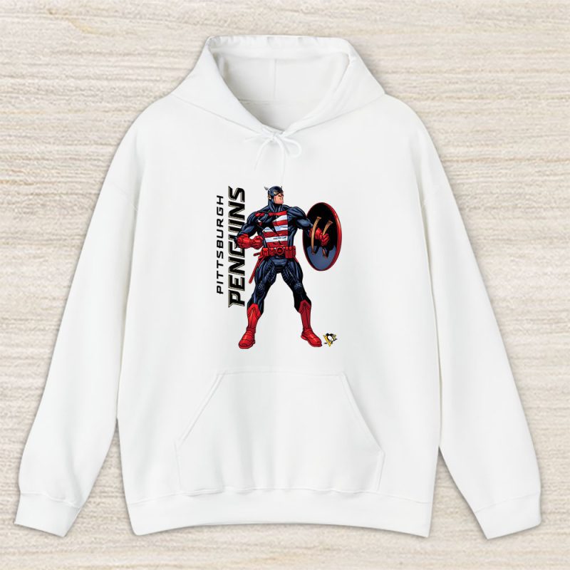 Captain America NHL Pittsburgh Penguins Unisex Hoodie TAH1744