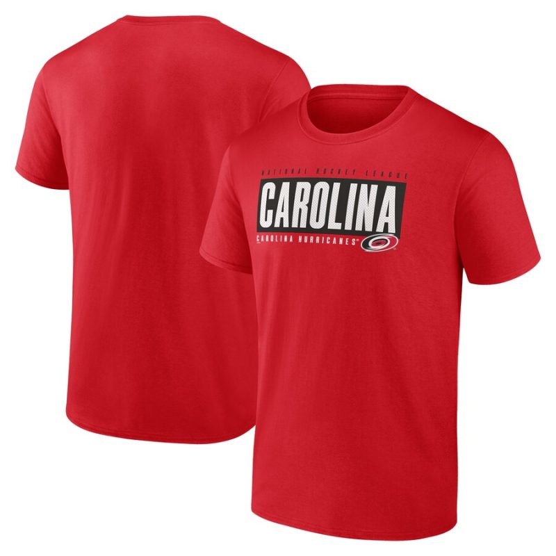 Carolina Hurricanes Blocked Out Unisex T-Shirt - Red