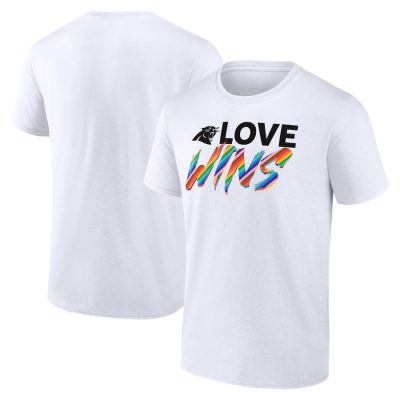 Carolina Panthers Love Wins Unisex T-Shirt - White