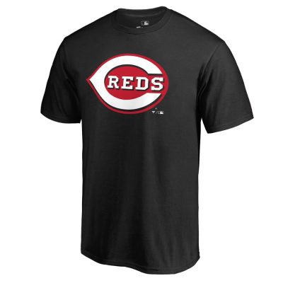 Cincinnati Reds Team Wordmark Unisex T-Shirt Black