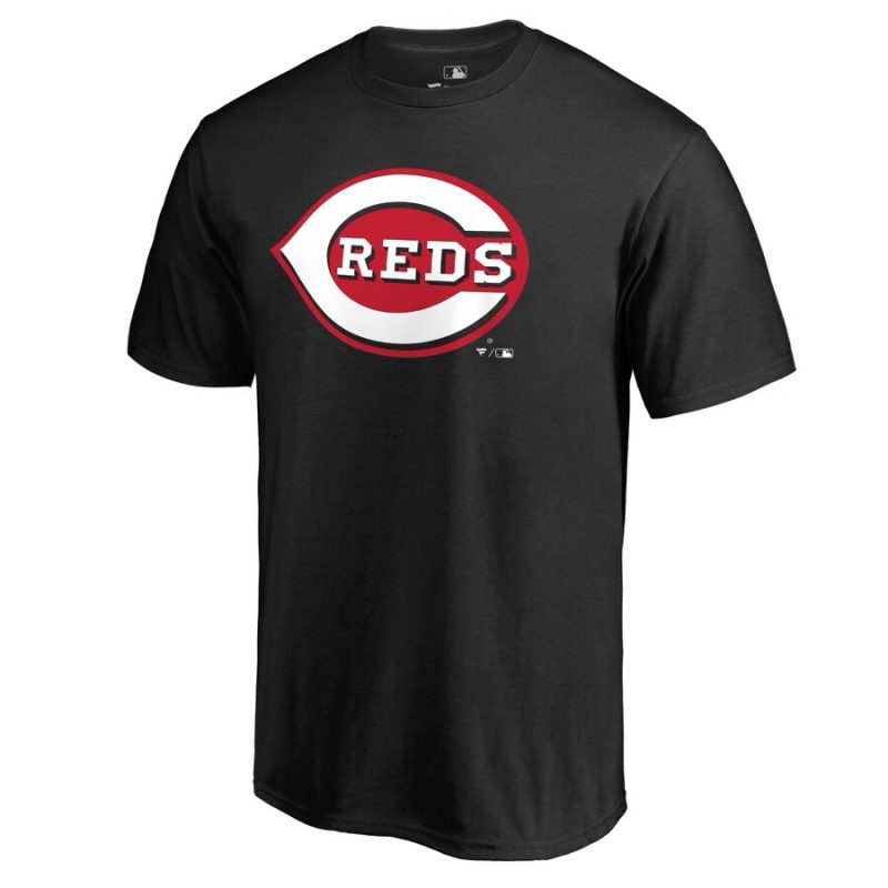 Cincinnati Reds Team Wordmark Unisex T-Shirt Black