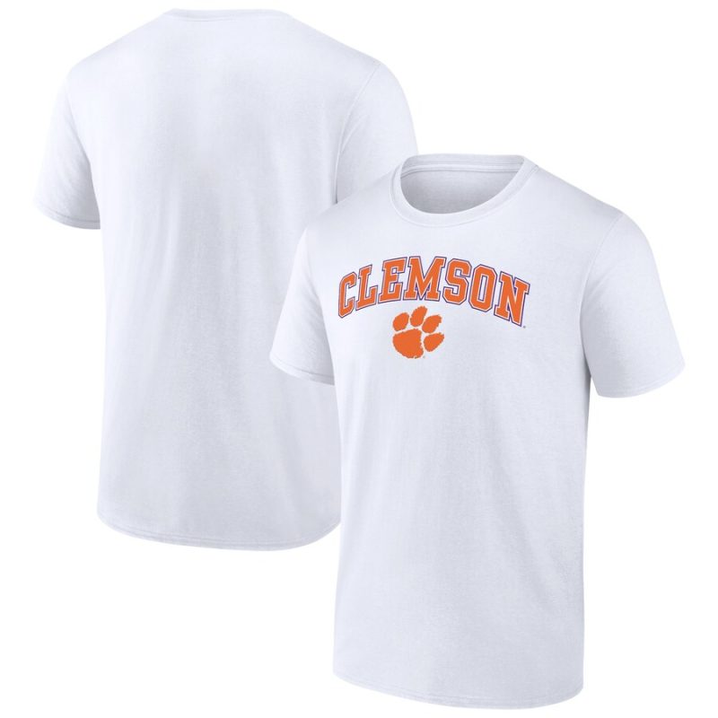 Clemson Tigers Campus Unisex T-Shirt White