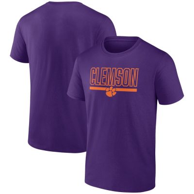 Clemson Tigers Classic Inline Team Unisex T-Shirt - Purple