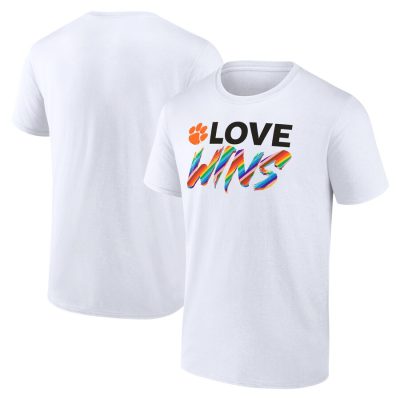 Clemson Tigers Love Wins Unisex T-Shirt - White
