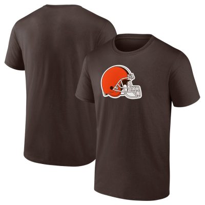 Cleveland Browns Evergreen Primary Logo Unisex T-Shirt - Brown