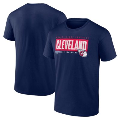 Cleveland Guardians Blocked Out Unisex T-Shirt - Navy