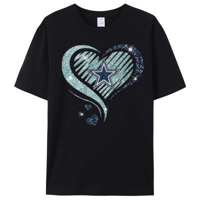 Dallas Cowboys Football Heart Diamond Unisex T-Shirt