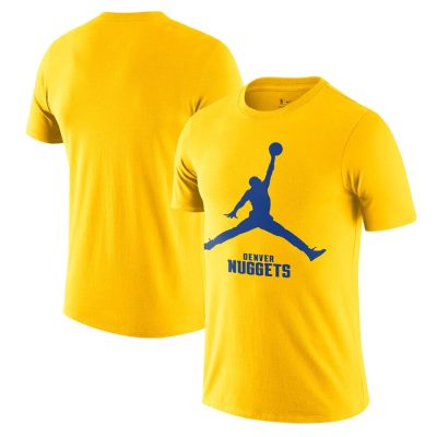 Denver Nuggets Nike Essential Jumpman Unisex T-Shirt - Gold