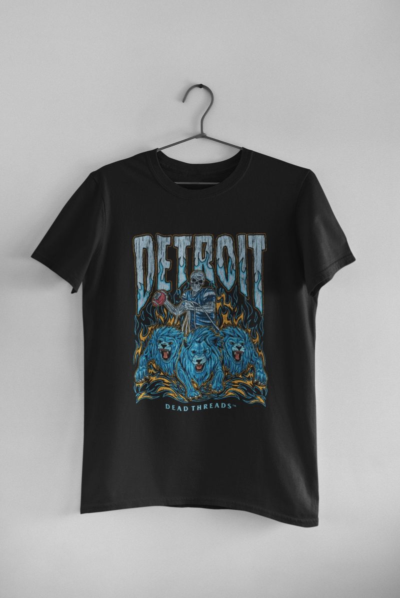 Detroit Football Skeleton Unisex T-Shirt CTS1132