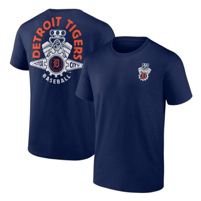 Detroit Tigers Hometown Collection Engine Block Unisex T-Shirt - Navy