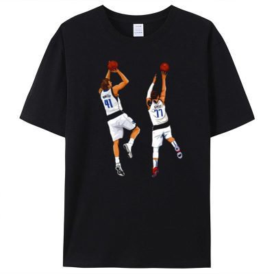 Dirk Nowitzki And Luka Doncic Number 41 And 77 Dallas Mavericks Unisex T-Shirt