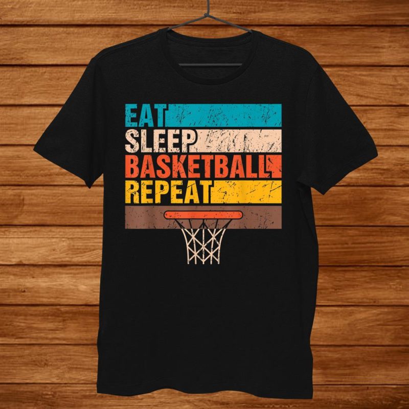 Eat. Sleep. Basketball. Repeat. Basketball Youths Kids Unisex T-Shirt
