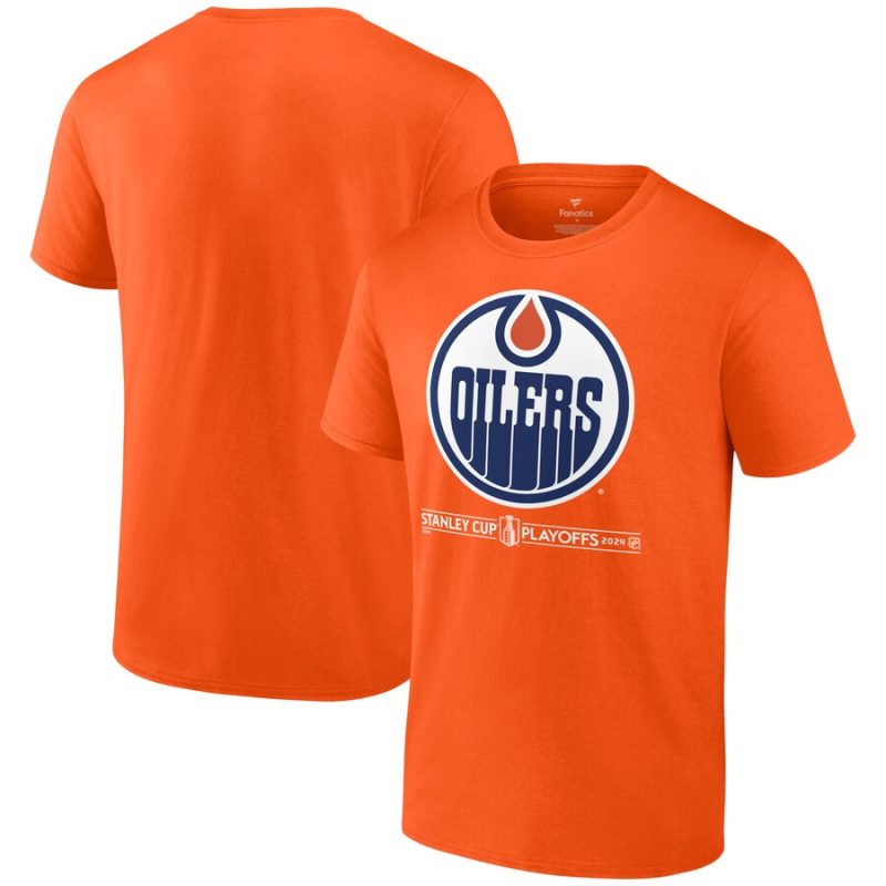 Edmonton Oilers 2024 Stanley Cup Playoffs Breakout Unisex T-Shirt - Orange