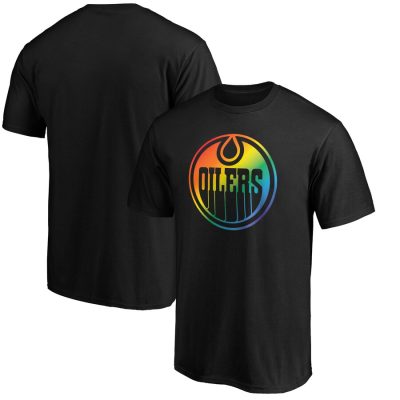 Edmonton Oilers Team Pride Logo Unisex T-Shirt - Black