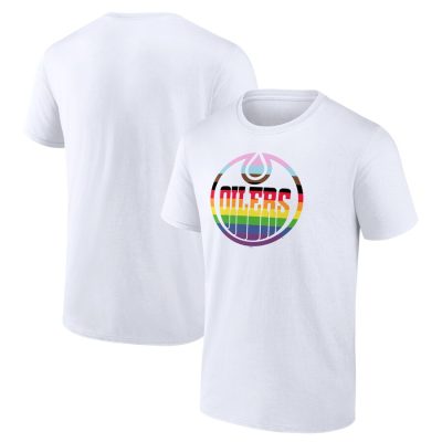 Edmonton Oilers Team Pride Logo Unisex T-Shirt - White