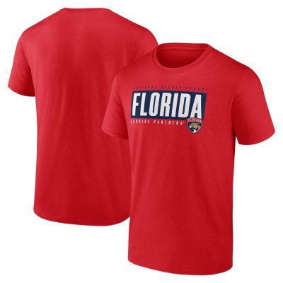 Florida Panthers Blocked Out Unisex T-Shirt - Red