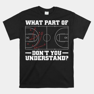 Funny Basketball Coach Tactic Diagram Board Unisex T-Shirt