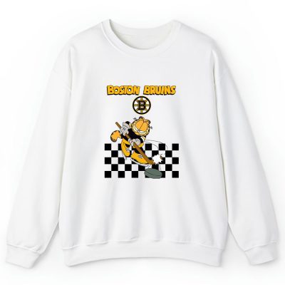 Garfield X Boston Bruins Team X NHL X Hockey Fan Unisex Sweatshirt TAS2167