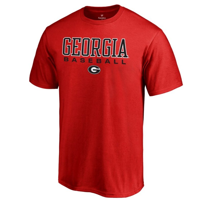 Georgia Bulldogs True Sport Baseball Unisex T-Shirt - Red