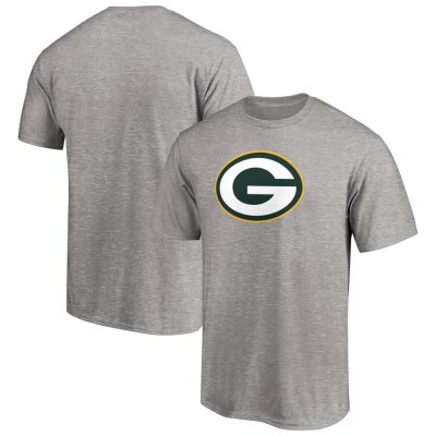 Green Bay Packers Primary Logo Unisex T-Shirt - Heathered Gray