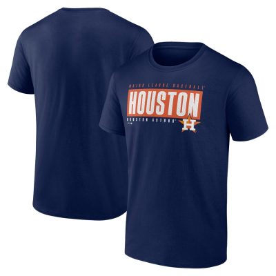 Houston Astros Blocked Out Unisex T-Shirt - Navy