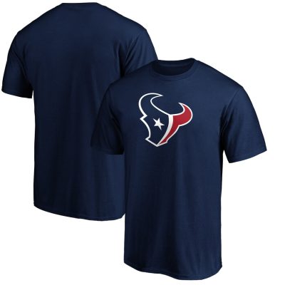 Houston Texans Big & Tall Primary Team Logo Long Sleeve Unisex T-Shirt - Navy