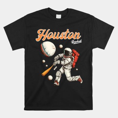 Houston Texas Baseball Astronaut Crush City Unisex T-Shirt