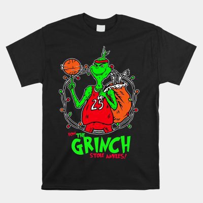 How The Grinch Stole Ankles Christmas Basketball Unisex T-Shirt