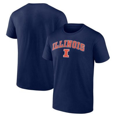 Illinois Fighting Illini Campus Unisex T-Shirt Navy