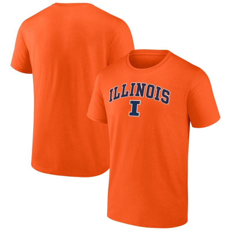Illinois Fighting Illini Campus Unisex T-Shirt Orange