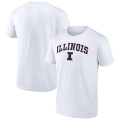 Illinois Fighting Illini Campus Unisex T-Shirt White