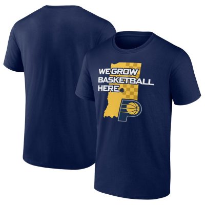 Indiana Pacers Full Court Press Unisex T-Shirt - Navy