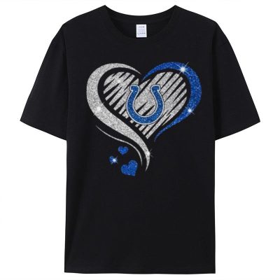 Indianapolis Colts Football Heart Diamond Unisex T-Shirt