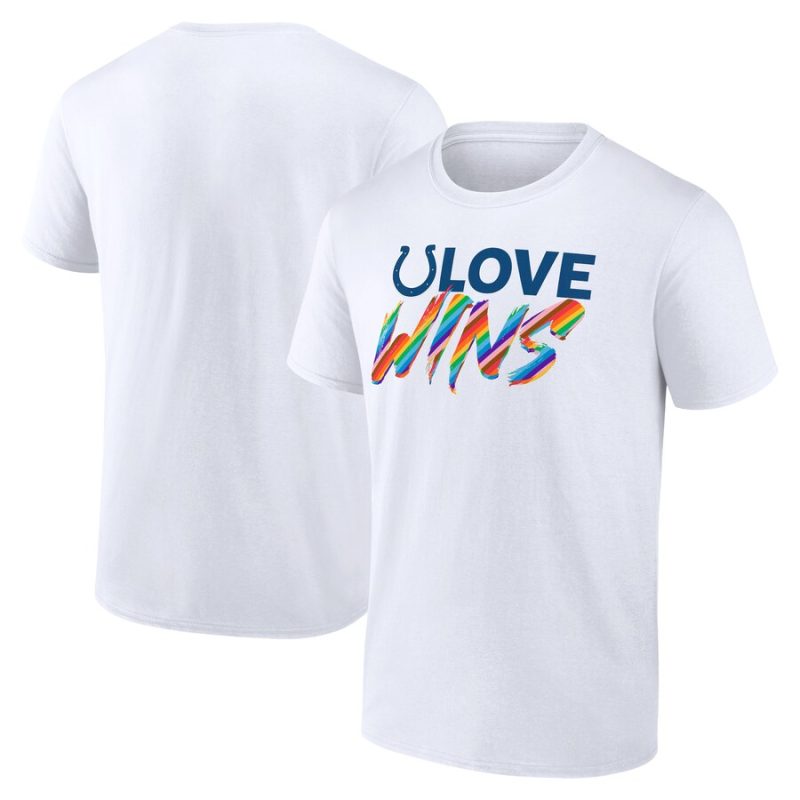 Indianapolis Colts Love Wins Unisex T-Shirt - White