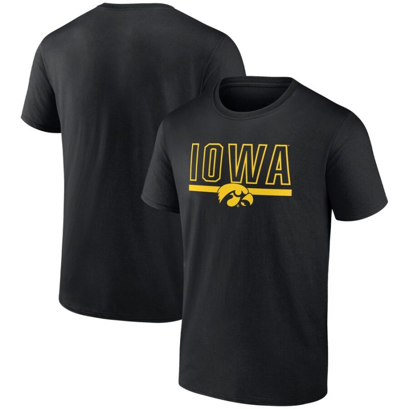 Iowa Hawkeyes Classic Inline Team Unisex T-Shirt - Black