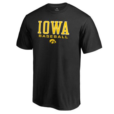 Iowa Hawkeyes True Sport Baseball Unisex T-Shirt - Black