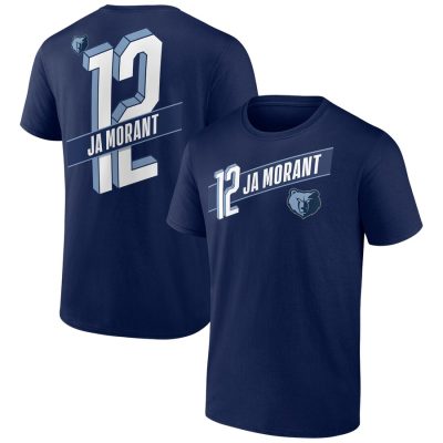 Ja Morant Memphis Grizzlies Full-Court Press Name & Number Unisex T-Shirt - Navy