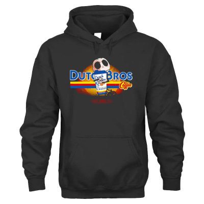 Jack Skellington Hug Dutch Bros Coffee Halloween Unisex Hoodie