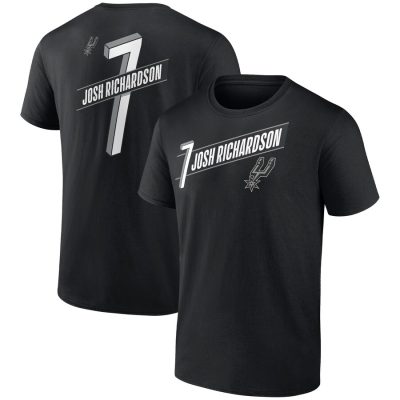 Josh Richardson San Antonio Spurs Full-Court Press Name & Number Unisex T-Shirt - Black