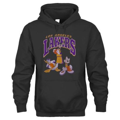 Junk Food Purple Los Angeles Lakers Disney Mickey Squad Unisex Hoodie