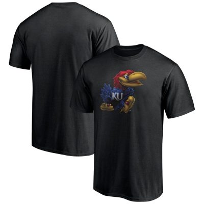 Kansas Jayhawks Team Midnight Mascot Unisex T-Shirt Black