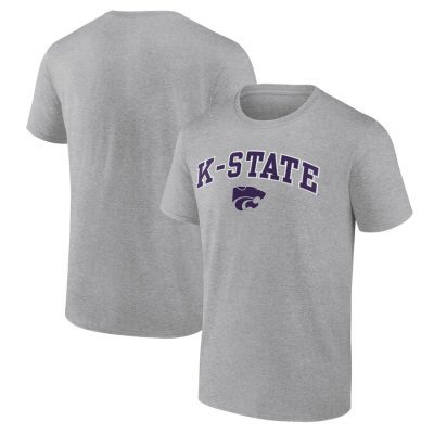 Kansas State Wildcats Campus Unisex T-Shirt Heather Gray